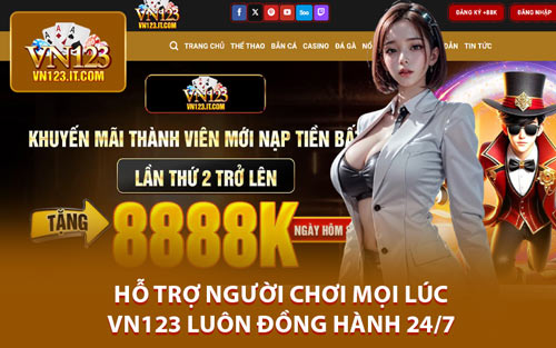 Hỗ Trợ Người Chơi Mọi Lúc – VN123 Luôn Đồng Hành 24/7